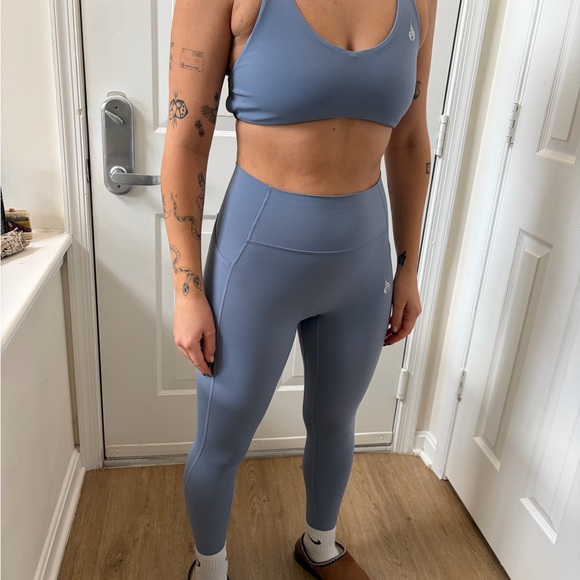 Set Slate Blue High Waist Leggings - Picture 5 of 8